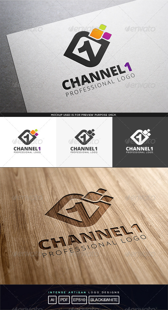 Channel 1 Logo Template Channel 1 Logo Template