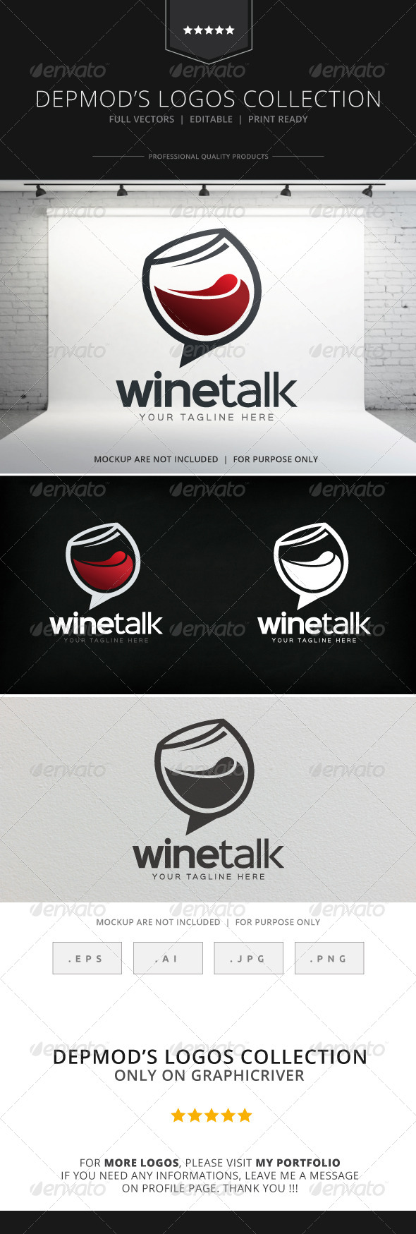 GraphicRiver Wine Talk Logo 8316716 GraphicRiver Wine Talk Logo 8316716