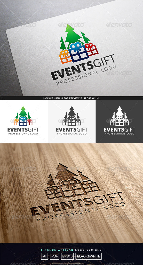 GraphicRiver Events Gift Logo Template 8317207 GraphicRiver Events Gift Logo Template 8317207