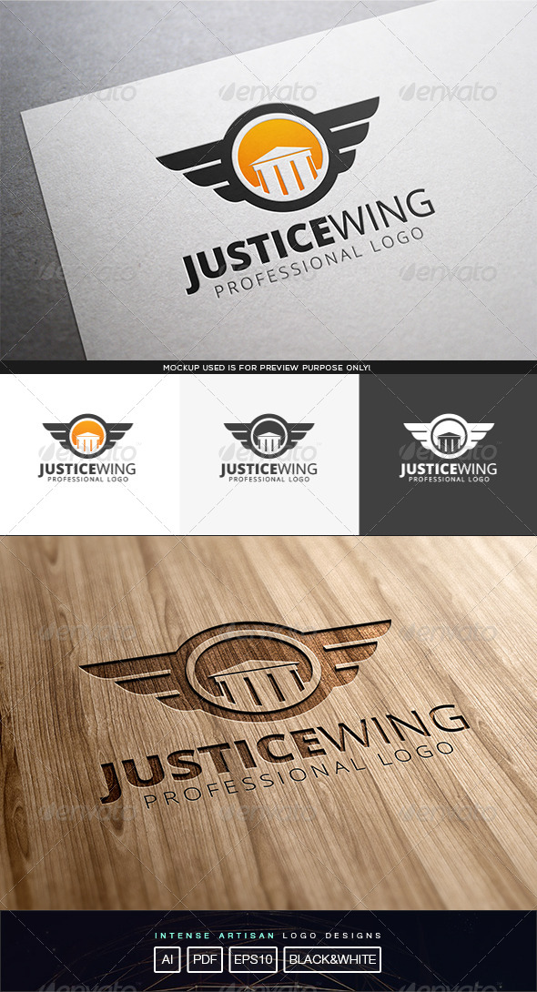 GraphicRiver Justice Wing Logo Template 8317277 GraphicRiver Justice Wing Logo Template 8317277