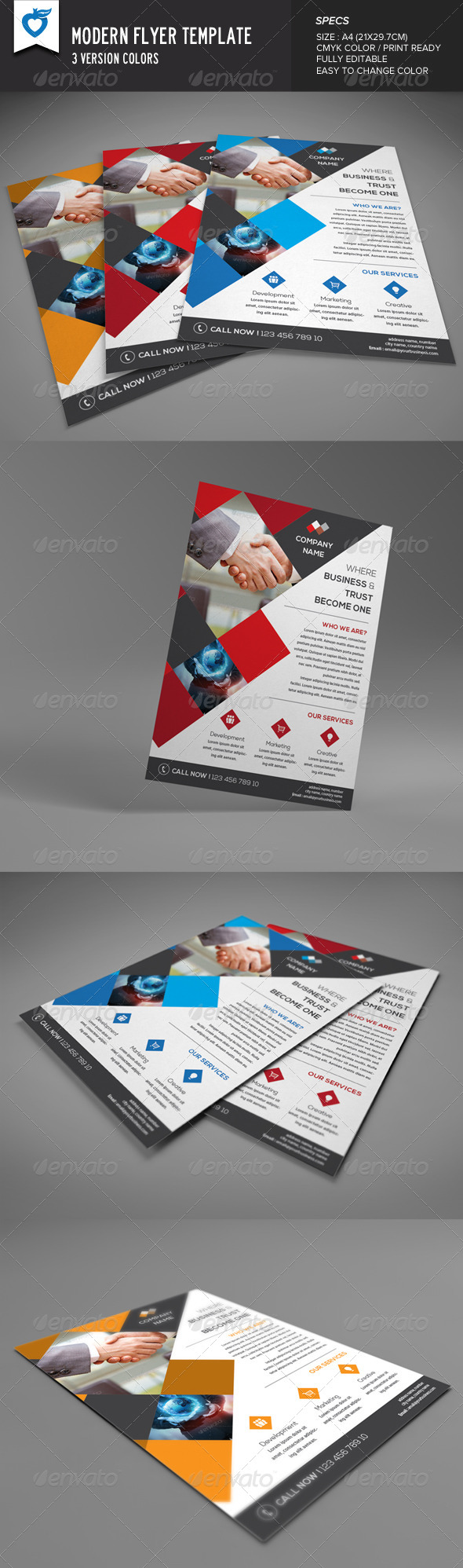 GraphicRiver Modern Flyer 8317307 GraphicRiver Modern Flyer 8317307