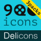 Delicons - 900 Vector Icons