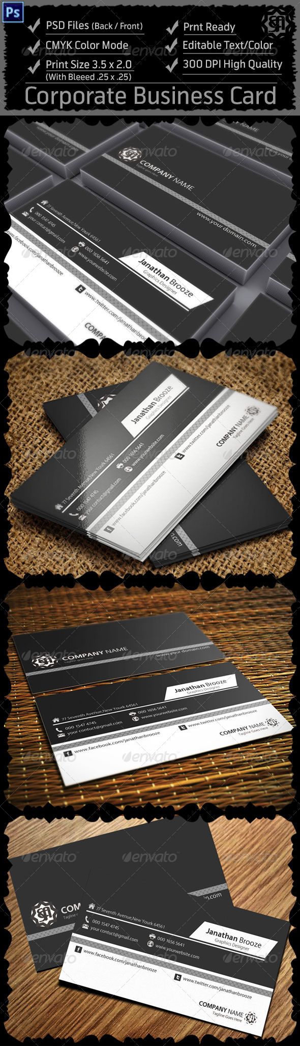 GraphicRiver Corporate Business Card 8317740 GraphicRiver Corporate Business Card 8317740