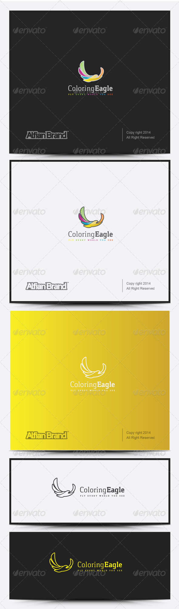 GraphicRiver Coloring Eagle Logo 8317769 GraphicRiver Coloring Eagle Logo 8317769