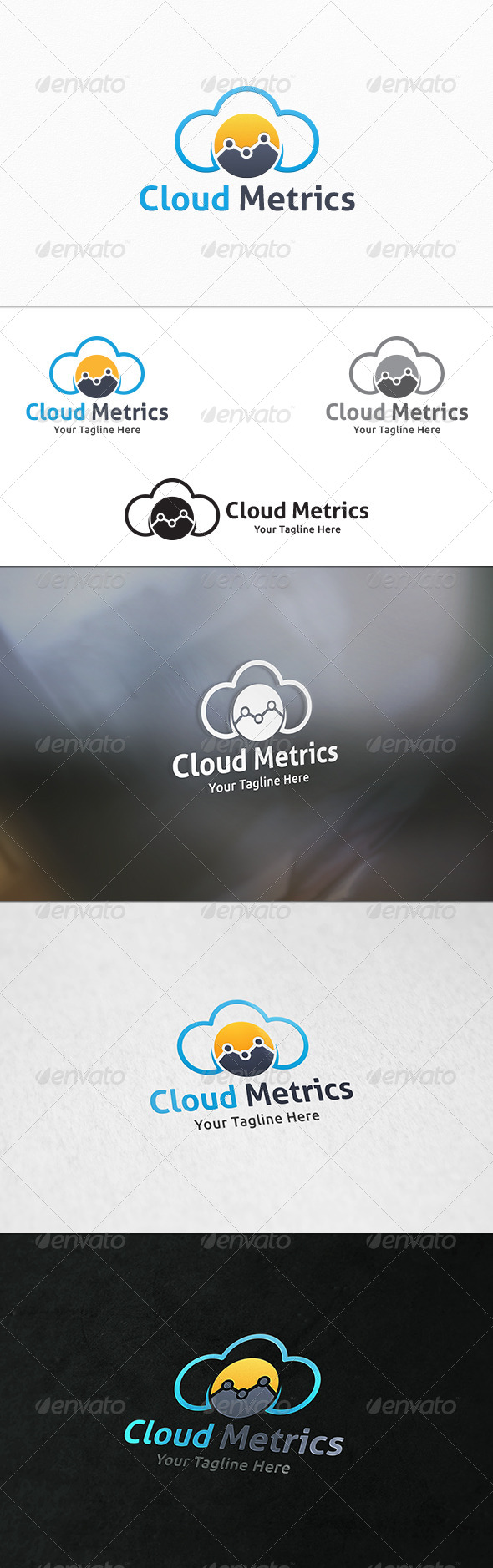 GraphicRiver Cloud Metrics Logo Template 8318588 GraphicRiver Cloud Metrics Logo Template 8318588