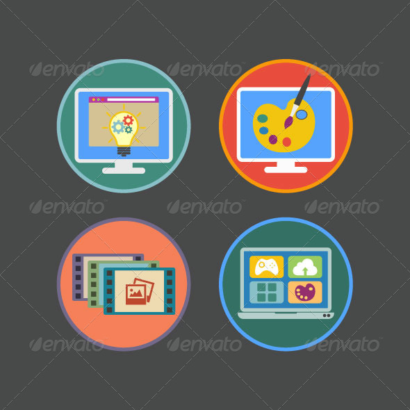 GraphicRiver Flat Icons for Multimedia Services 8319019 GraphicRiver Flat Icons for Multimedia Services 8319019