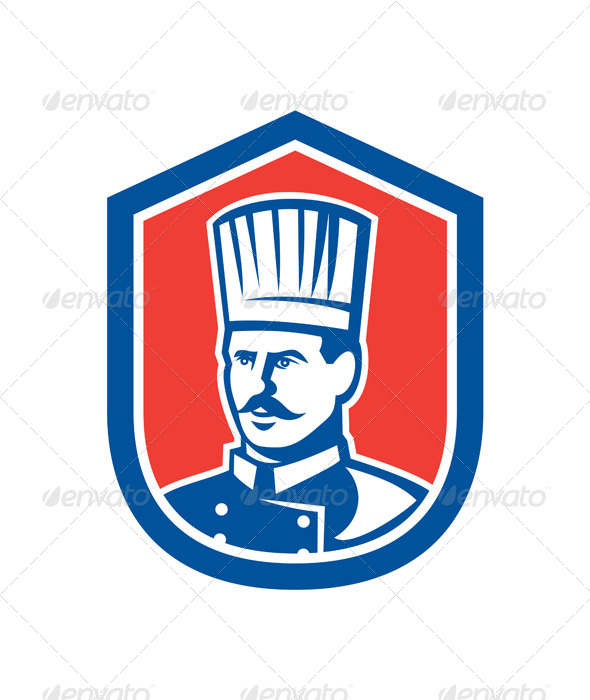 GraphicRiver Chef Cook Baker Shield Retro 8319141 GraphicRiver Chef Cook Baker Shield Retro 8319141