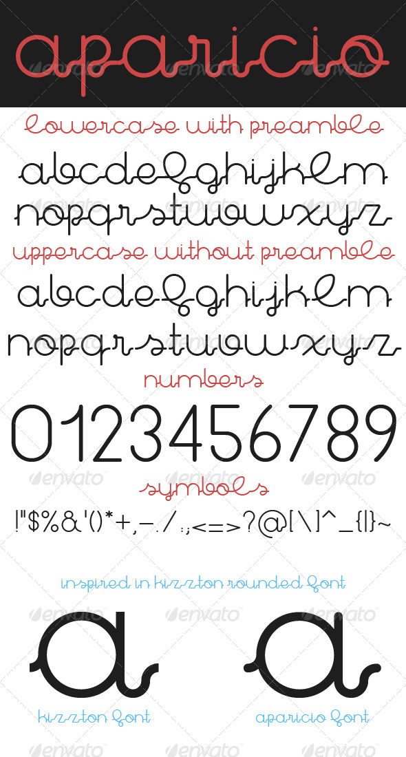 GraphicRiver Aparicio Premium Font 8319144 GraphicRiver Aparicio Premium Font 8319144
