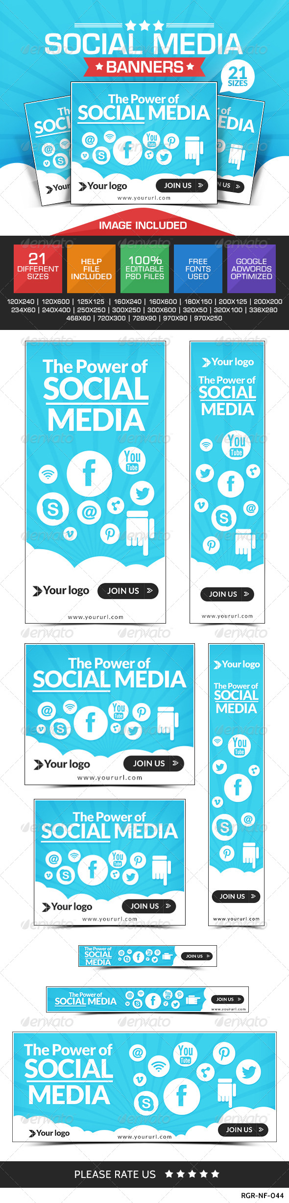 Social Media Marketing Banners (Banners & Ads)