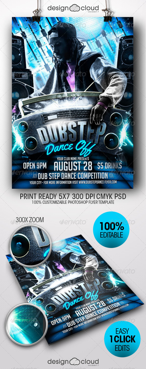 GraphicRiver Dub Step Dance Off Flyer Template 8282019 GraphicRiver Dub Step Dance Off Flyer Template 8282019