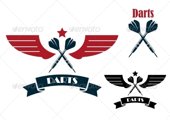 GraphicRiver Dart Emblems and Symbols 8319654 GraphicRiver Dart Emblems and Symbols 8319654