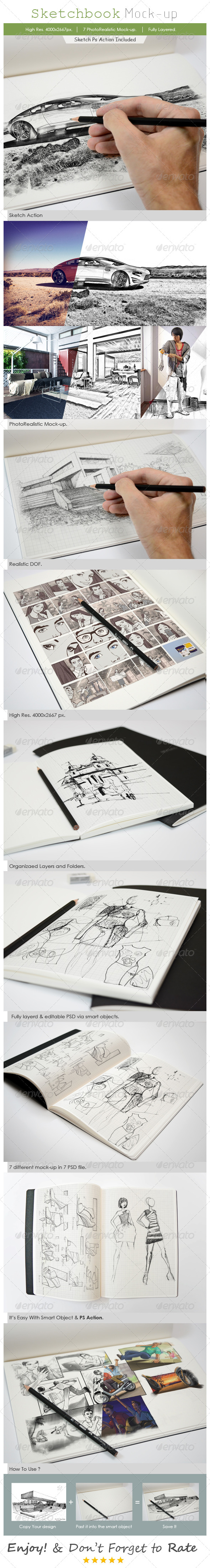 Sketchbook Mockup Sketchbook Mockup