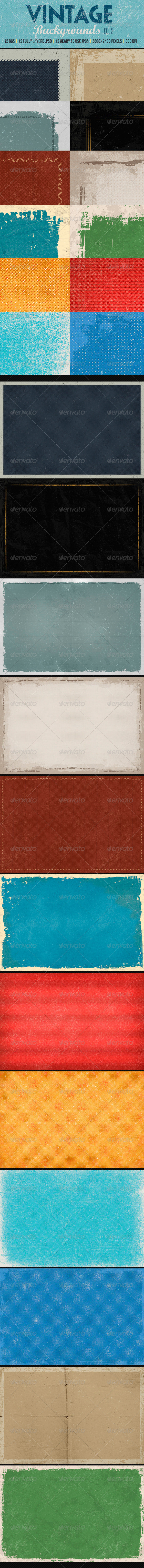 GraphicRiver Vintage Backgrounds col2 8320172 GraphicRiver Vintage Backgrounds col2 8320172