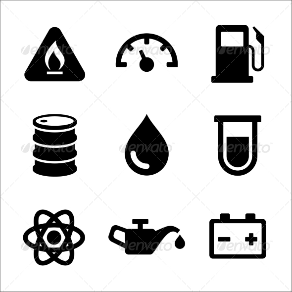 GraphicRiver Gasoline Diesel Fuel Service Station Icons Set 8320267 GraphicRiver Gasoline Diesel Fuel Service Station Icons Set 8320267