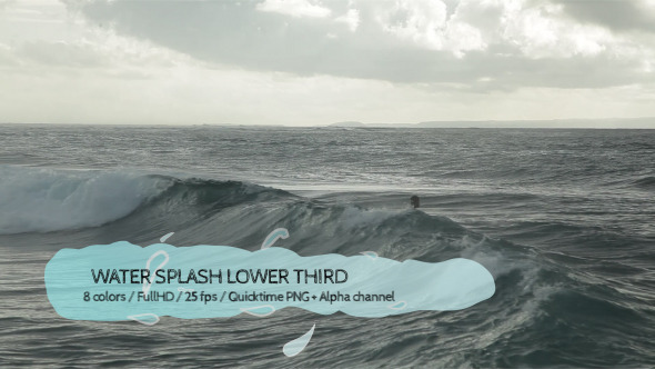 Water Splash Cell Animation Lower Thirds Water Splash Cell Animation Lower Thirds