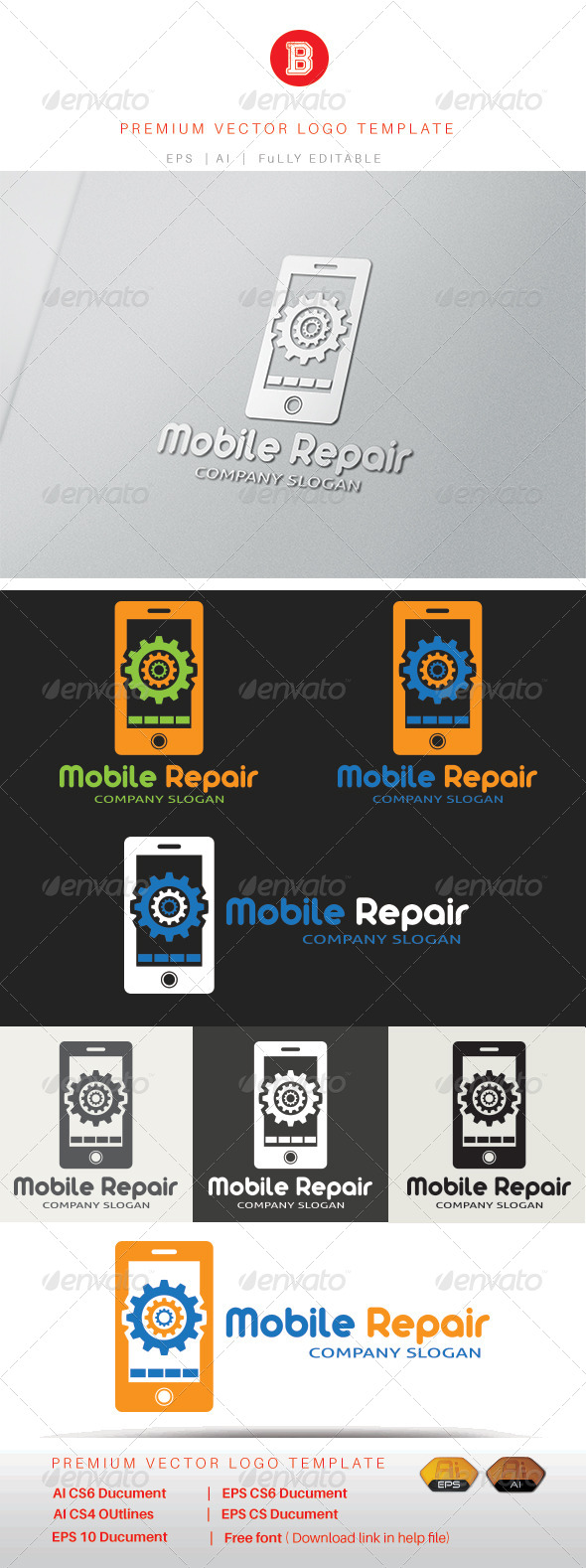 GraphicRiver Mobile Repair 8321057 GraphicRiver Mobile Repair 8321057