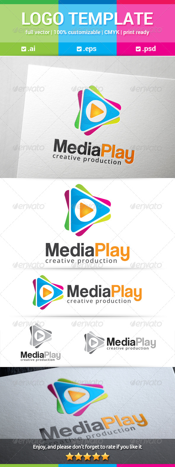 GraphicRiver Media Play Logo 8321356 GraphicRiver Media Play Logo 8321356