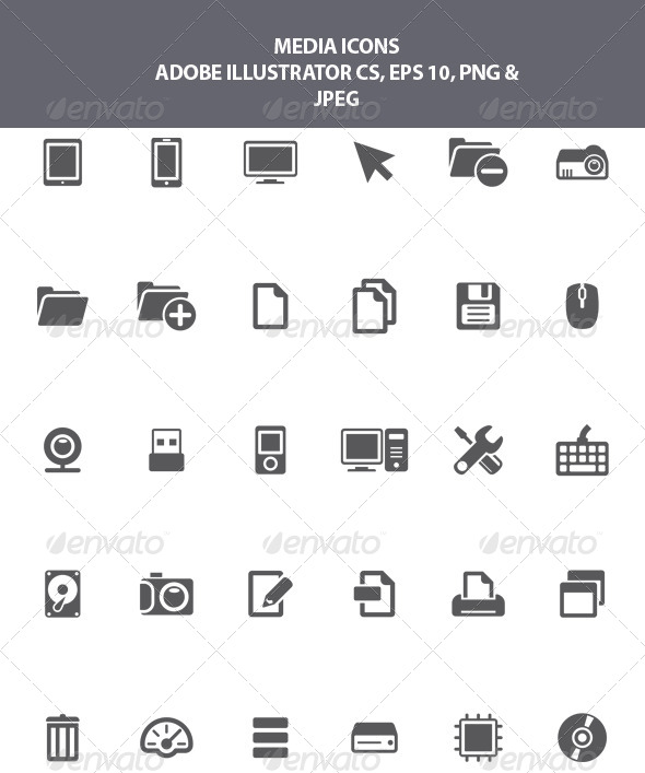 GraphicRiver Media Icons 8321520 GraphicRiver Media Icons 8321520