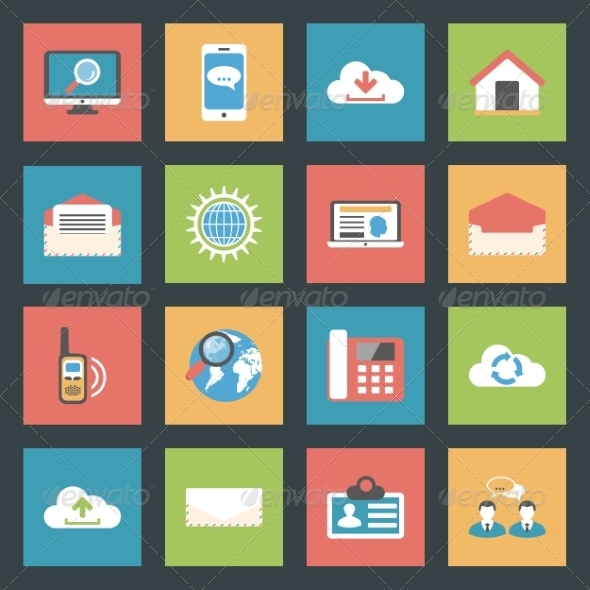GraphicRiver Communication Icons Set Flat Design 8321725 GraphicRiver Communication Icons Set Flat Design 8321725