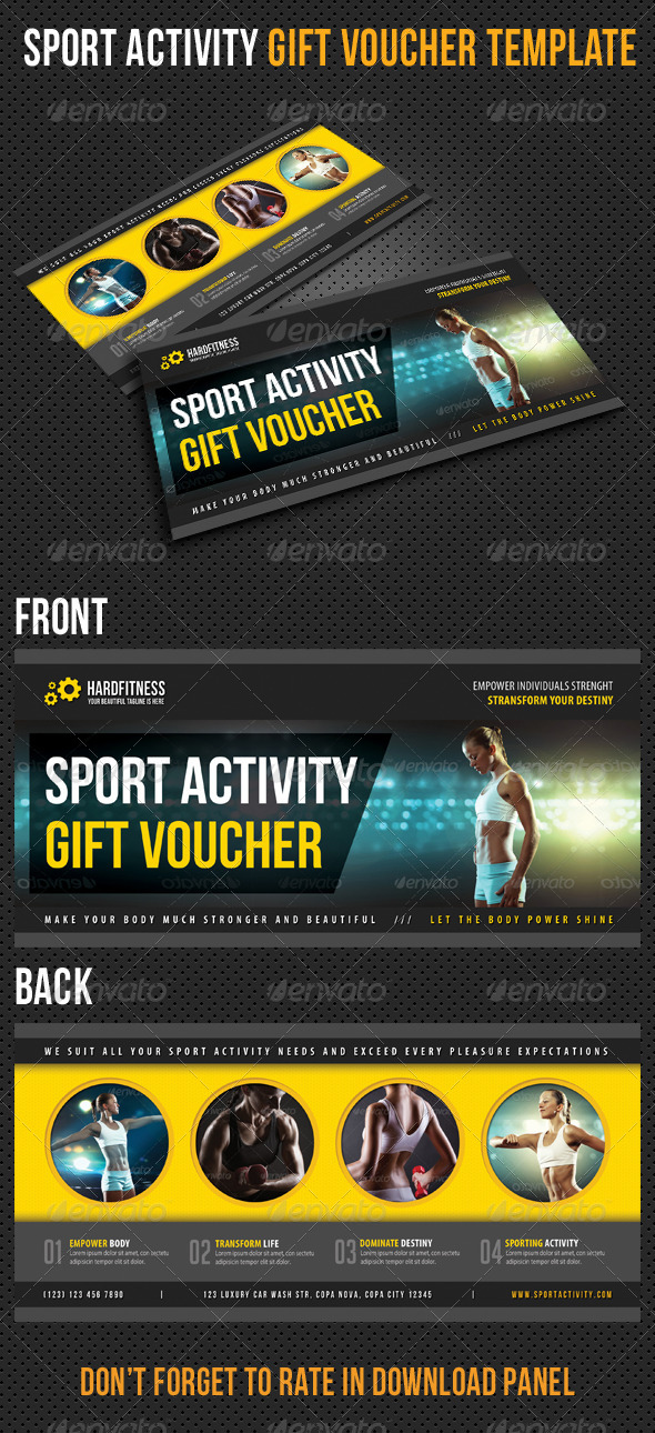 GraphicRiver Sport Activity Gift Voucher V16 8321813 GraphicRiver Sport Activity Gift Voucher V16 8321813