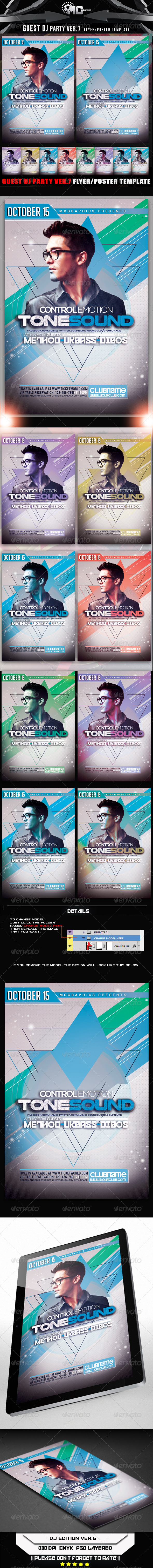 GraphicRiver Guest DJ Party Ver.7 Flyer Poster Template 8323106 GraphicRiver Guest DJ Party Ver.7 Flyer Poster Template 8323106