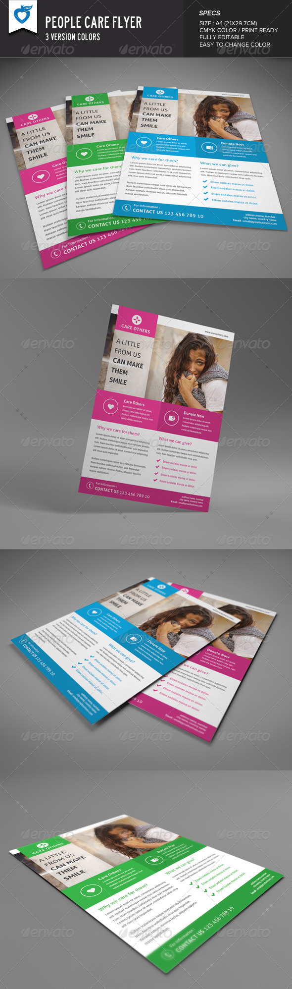 GraphicRiver People Care Flyer 8323156 GraphicRiver People Care Flyer 8323156