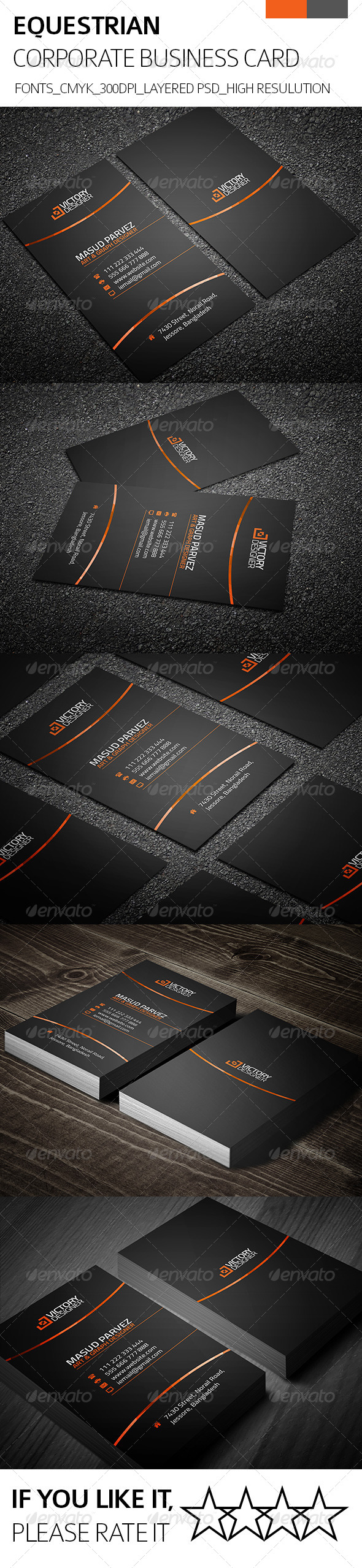GraphicRiver Equestrian & Corporate Business Card 8324297 GraphicRiver Equestrian & Corporate Business Card 8324297