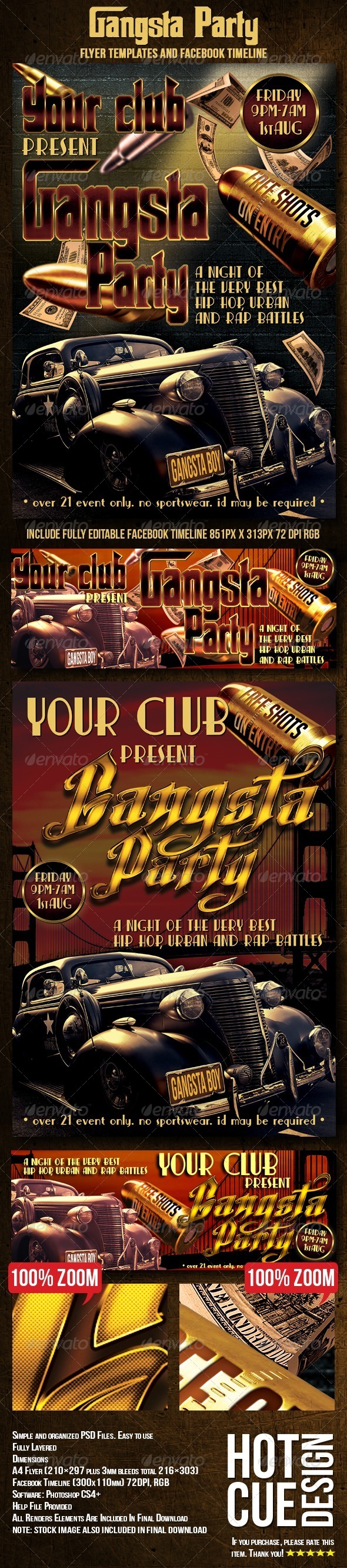 GraphicRiver Gangsta Party Flyer Ticket & Facebook Timeline 8079404 GraphicRiver Gangsta Party Flyer Ticket & Facebook Timeline 8079404