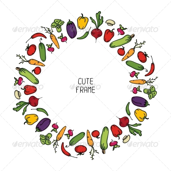 GraphicRiver Frame of Vegetables 8324501 GraphicRiver Frame of Vegetables 8324501