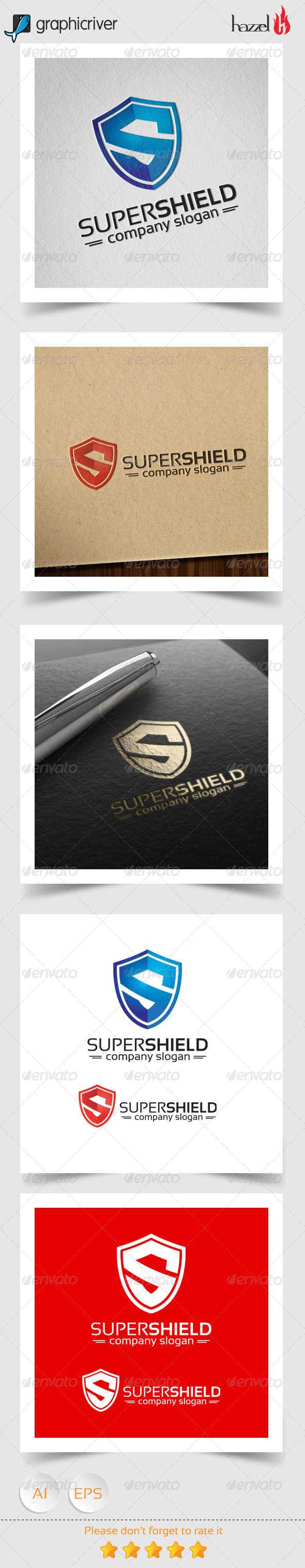 GraphicRiver Super Shield Logo 8324504 GraphicRiver Super Shield Logo 8324504