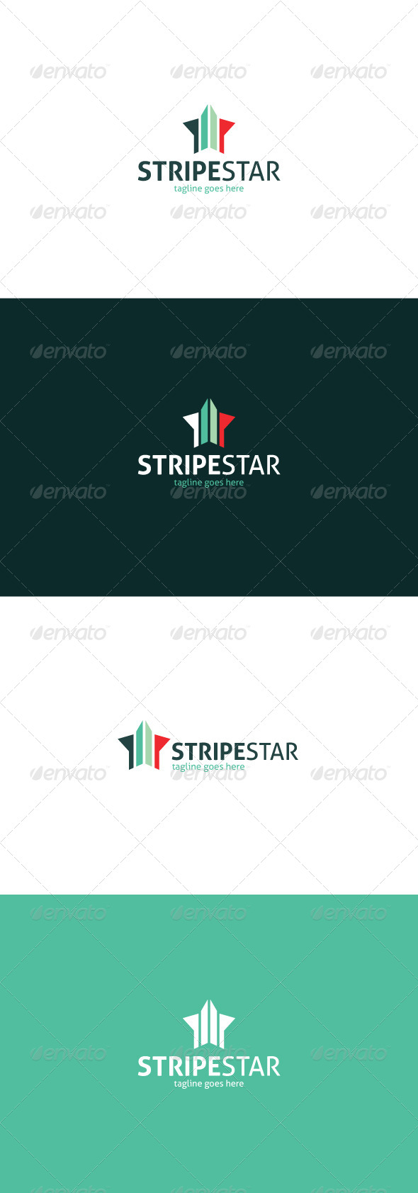 GraphicRiver Stripe Star Logo 8324518 GraphicRiver Stripe Star Logo 8324518