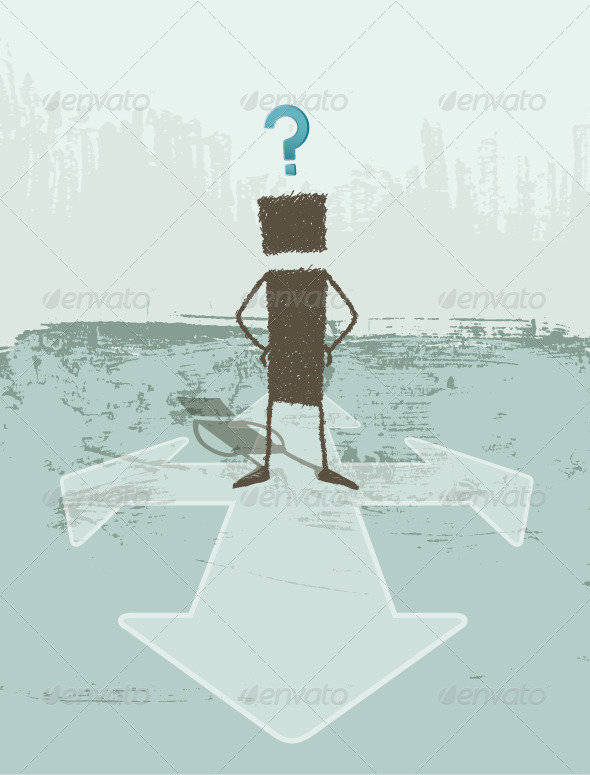 GraphicRiver Business Concept of Doubt 8324618 GraphicRiver Business Concept of Doubt 8324618