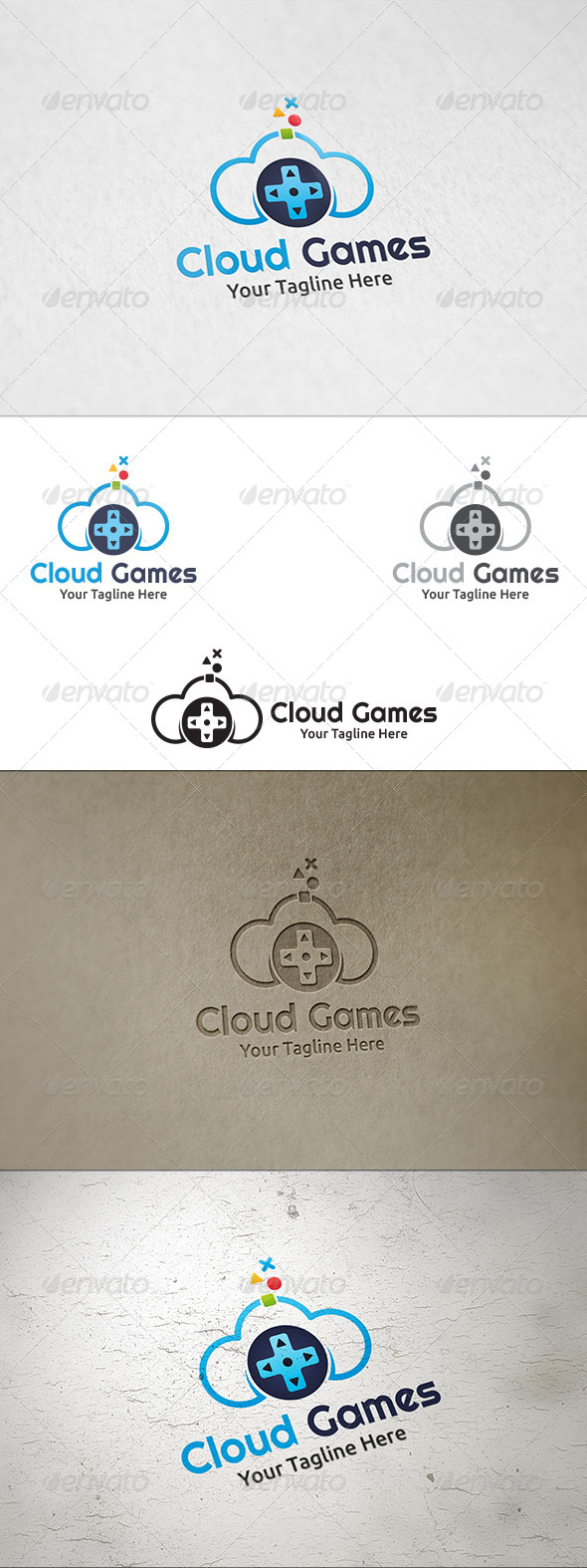 Cloud Games - Logo Template