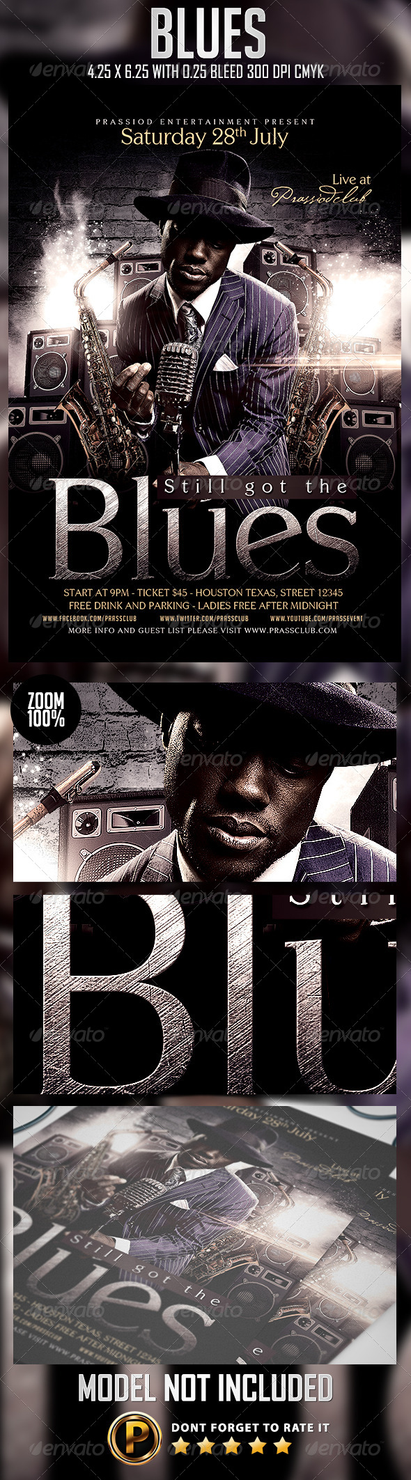 Blues Flyer Template (Concerts)