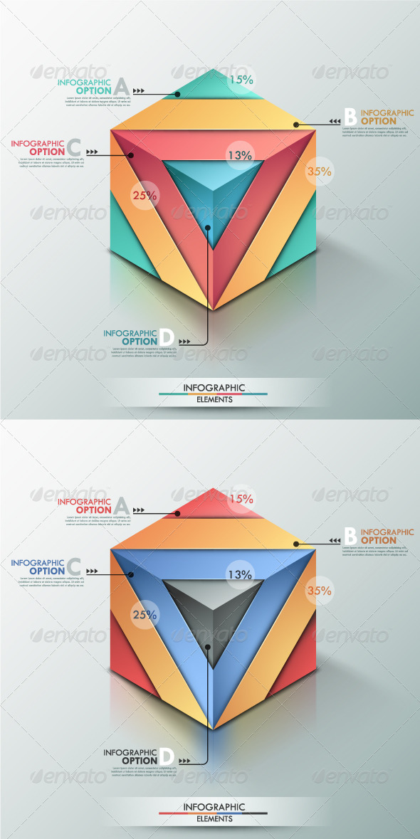 Modern Infographic Options Banner 2 Versions Modern Infographic Options Banner 2 Versions