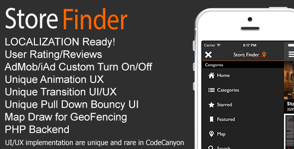 CodeCanyon Store Finder Full iOS Application v1.5 8062623 CodeCanyon Store Finder Full iOS Application v1.5 8062623