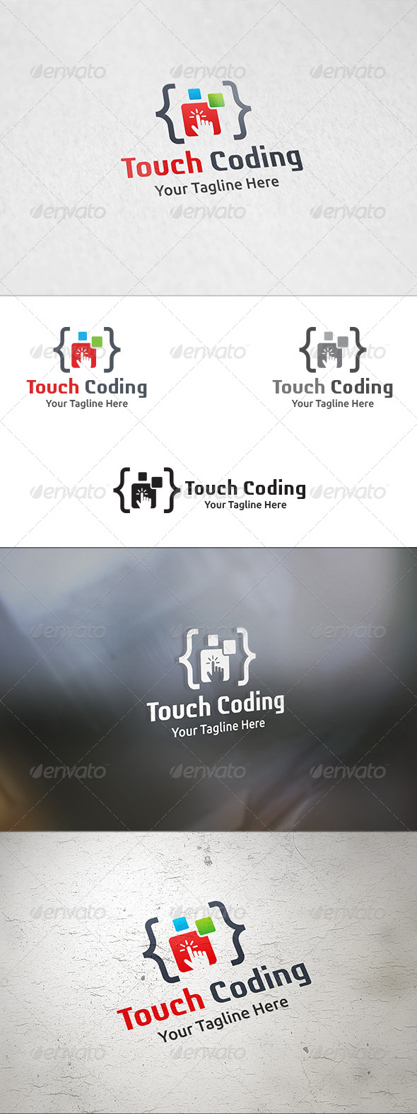 GraphicRiver Touch Coding Logo Template 8325534 GraphicRiver Touch Coding Logo Template 8325534