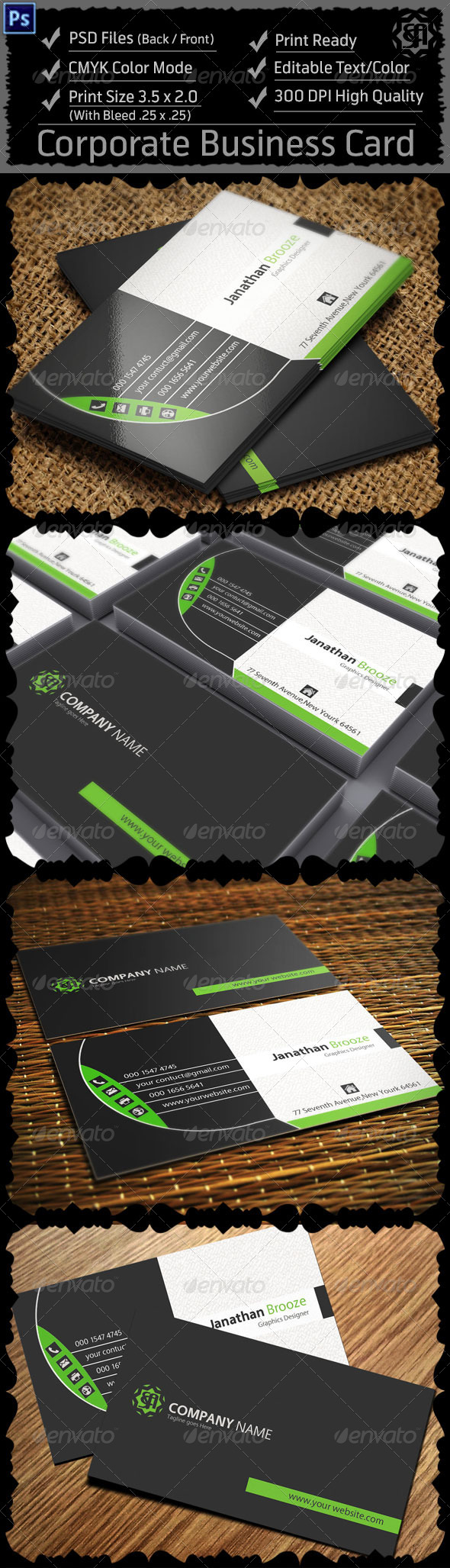 GraphicRiver Corporate Business Card 8325761 GraphicRiver Corporate Business Card 8325761