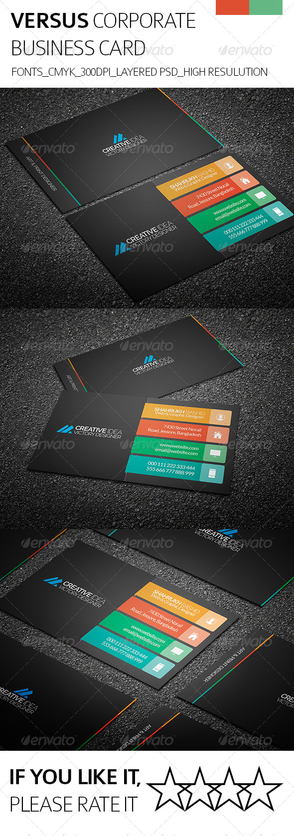 GraphicRiver Versus & Corporate Business Card 8326321 GraphicRiver Versus & Corporate Business Card 8326321