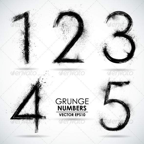 GraphicRiver Vector Set Grunge Numbers Part 1 8326629 GraphicRiver Vector Set Grunge Numbers Part 1 8326629