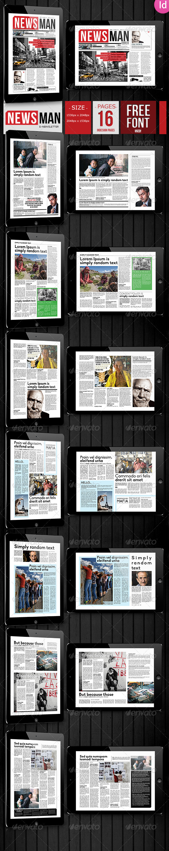 GraphicRiver E-newsletter NewsMan 8327503 GraphicRiver E-newsletter NewsMan 8327503