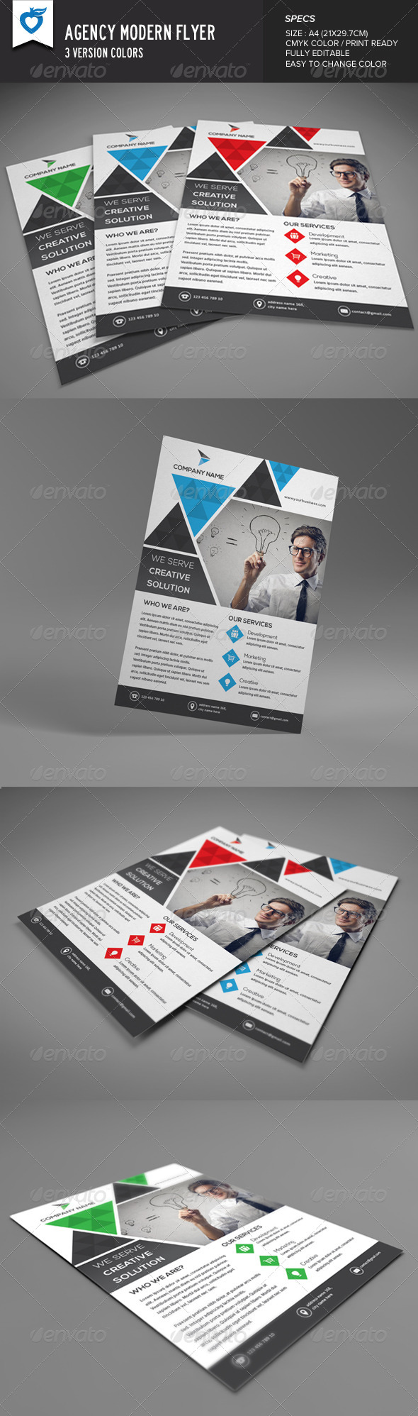 GraphicRiver Agency Modern Flyer 8328383 GraphicRiver Agency Modern Flyer 8328383