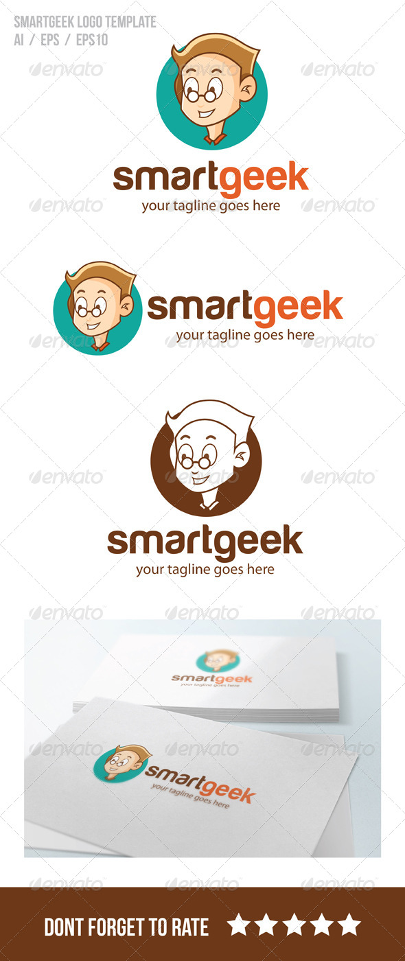 Smart Geek Logo Template (Humans)