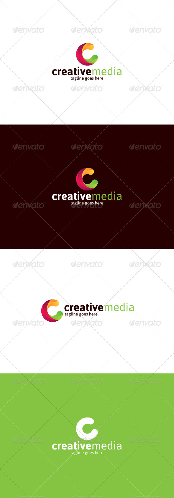 Creative Media Logo — Letter C (Letters)