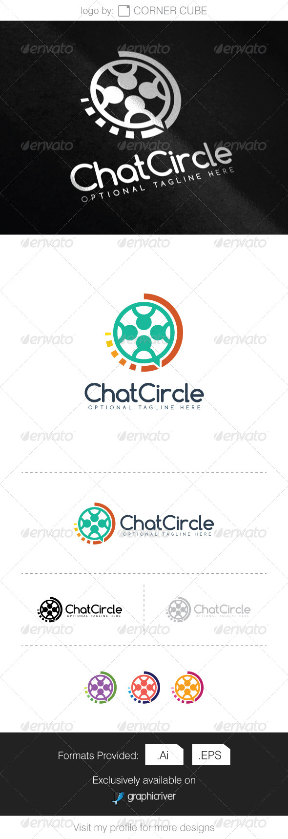 Chat Circle Logo (Logo Templates)