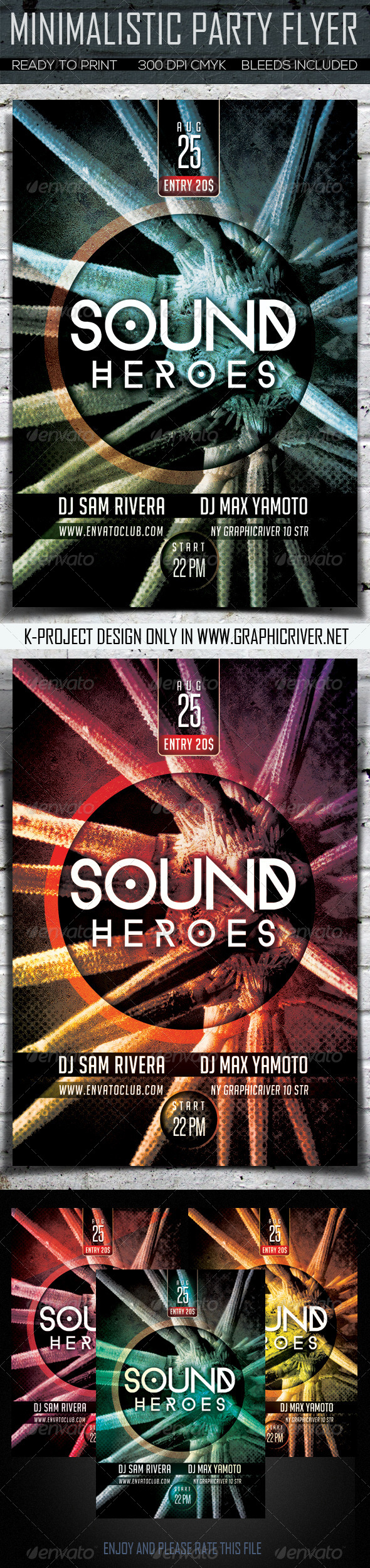 GraphicRiver Minimalistic Party Flyer 8318741 GraphicRiver Minimalistic Party Flyer 8318741