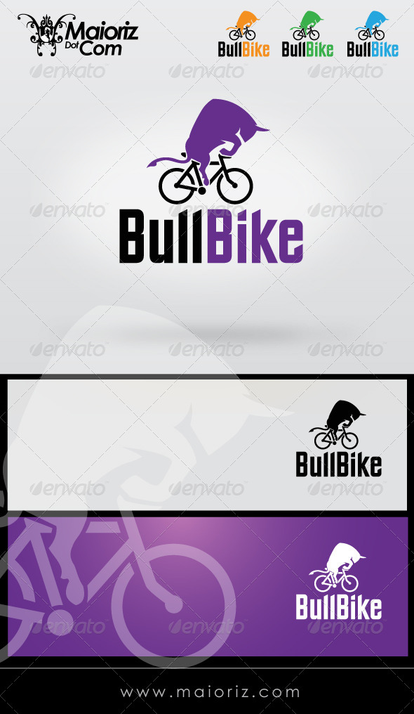 Bull Bike Logo Template