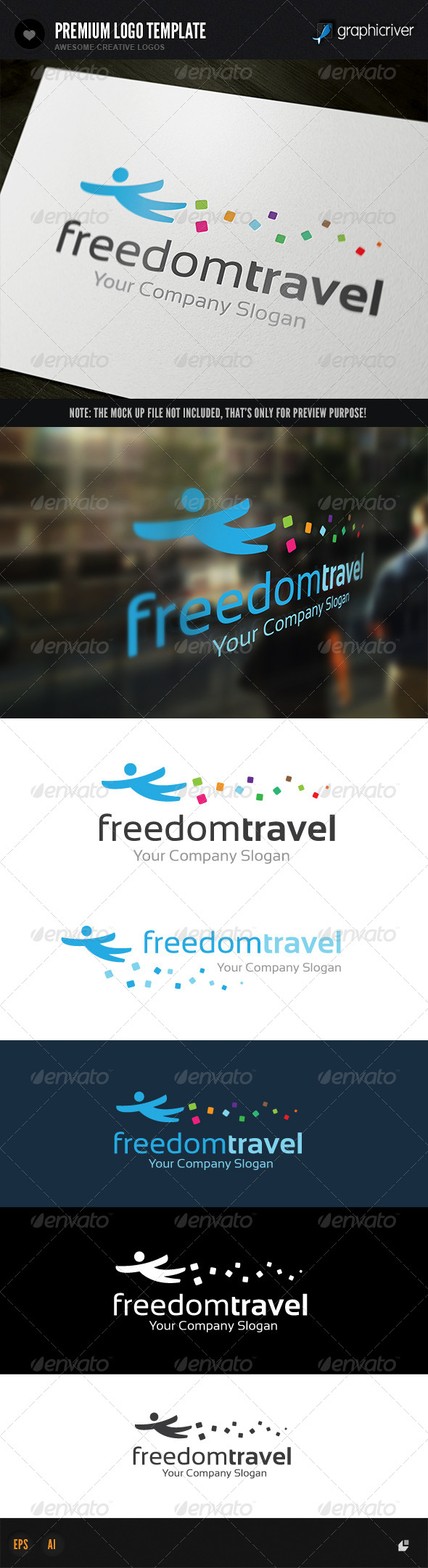 Freedom Travel Logo (Humans)