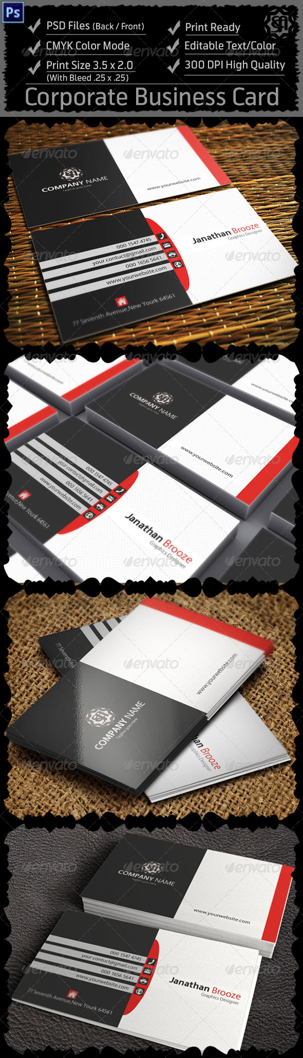 GraphicRiver Corporate Business Card 8324806 GraphicRiver Corporate Business Card 8324806
