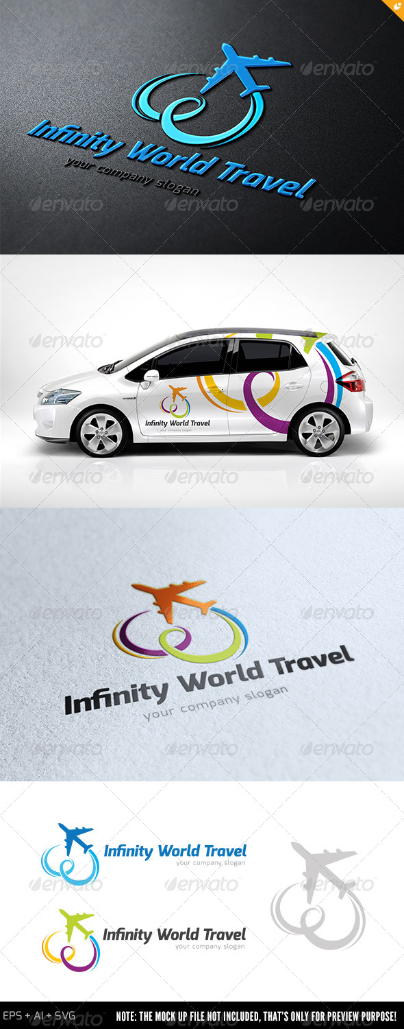 Infinity World Travel Logo (Objects)